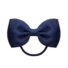 Load image into Gallery viewer, Luxury Handamde Small Baby Elastic Rubber band Head rope Mini Solid Ribbon Bow Tie For Girls Hair Accessories