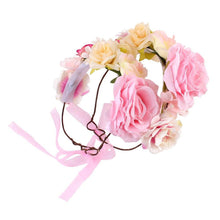 Load image into Gallery viewer, Luxury Handamde Mommy and Baby Flower Headband Large Flower Crown Mother Kids Flowers Headwear For Celebration