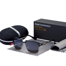 Load image into Gallery viewer, Luxury High Quality Polarized Sunglasses Metal Frame Sunglasses For Men In Business Retro Modern Style With UV400 Protection