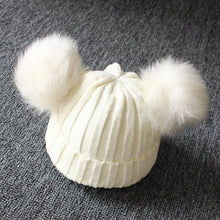 Load image into Gallery viewer, Newborn Baby Kids Girls Winter Warm Knit Hat Ball Beanie Cap Design