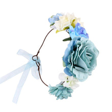 Load image into Gallery viewer, Luxury Handamde Mommy and Baby Flower Headband Large Flower Crown Mother Kids Flowers Headwear For Celebration