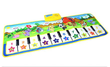 Load image into Gallery viewer, Animals Musical Mat Carpet with 10 Keys Record Function Animal Sounds Play Touch Piano Educational Toys For Kids