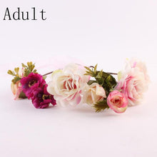 Load image into Gallery viewer, Modern Flower Headband Newborn Matching Flower Crown for Mother Kids Hair Band Accessories