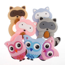 Load image into Gallery viewer, Unicorn Silicone Baby Teether Cartoon Animal BPA Free Rodents Teething Shower Gifts Koala Penguin Owl Fox For Kids