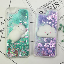 Load image into Gallery viewer, 3D Cat Case For Iphone 5s Se 7 7 Plus Case Liquid Quicksand Glitter Silicone Case For Iphone 8 8 Plus X 6 6s Cover Rubber Silicone Phone Case