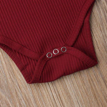 Load image into Gallery viewer, Newborn Infant Baby Girl Boy Ribbed Bodysuit Ruffle Long Sleeve One-Pieces Solid Jumpsuit Outfits For Girls