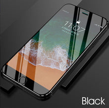 Load image into Gallery viewer, 10D Curved Edge Aluminum Alloy Tempered Glass for iPhone X XS MAX 11 12 Pro Max mini 6 6S 7 8 Plus Full Cover Screen Protector Titanium Alloy Metal Edge Full Coverage Front Tempered Glass Screen Protector for iPhone