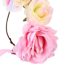 Load image into Gallery viewer, Luxury Handamde Mommy and Baby Flower Headband Large Flower Crown Mother Kids Flowers Headwear For Celebration