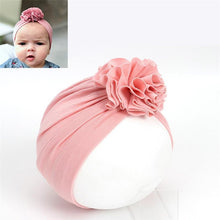 Load image into Gallery viewer, New Fashion Elegant Flower Baby Hat Newborn Elastic Baby Turban Hats for Girls In Modern Design