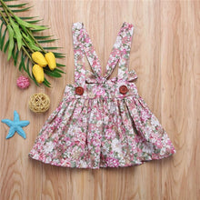 Load image into Gallery viewer, Luxury Modern Summer Fashion Toddler Kids Baby Girls Floral Printing Sleeveless Clothes Party Strap Tutu Dress For Girls