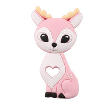 Load image into Gallery viewer, Silicone Teethers Food Grade Tiny Rod Teething Baby Shower Gifts Cartoon Animals Teether Let's Make 1pc