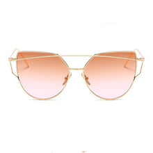 Load image into Gallery viewer, Luxury Vintage Modern Cat Eye Metal High Quality Frame With Miror Sunglasses For Women and Lady sunglasses With UV400 Protection