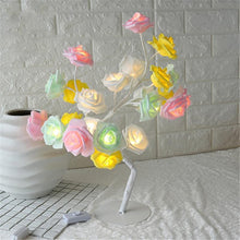 Load image into Gallery viewer, STEVVEX Rose Shaped Table Lamp Flower Rose Tree Decorative Light for Living Room Bedroom Kids Room/Decor Light
