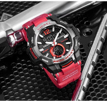 Load image into Gallery viewer, Modern Luxury Sport Watch For Men Fashion Casual Alarm Clock 50M Waterproof In Military Chrono Dual Display Style Wristwatches Relogio Masculino