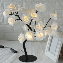 Load image into Gallery viewer, STEVVEX Rose Shaped Table Lamp Flower Rose Tree Decorative Light for Living Room Bedroom Kids Room/Decor Light