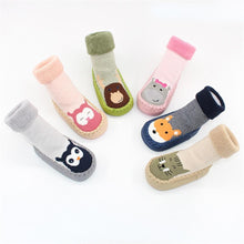 Load image into Gallery viewer, Baby Warm Stretchy Booties Sock With Rubber Soles For Newborn Baby Girl And Boy Socks Slipper