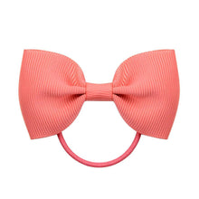Load image into Gallery viewer, Luxury Handamde Small Baby Elastic Rubber band Head rope Mini Solid Ribbon Bow Tie For Girls Hair Accessories