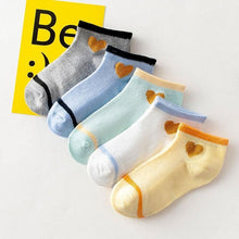 Load image into Gallery viewer, 5 Pairs Kids Socks Striped Sock for Children Fashion Sports Elastic Socks Spring Autumn Summer Breathable Soft Socks For Kids
