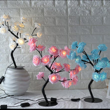 Load image into Gallery viewer, STEVVEX Rose Shaped Table Lamp Flower Rose Tree Decorative Light for Living Room Bedroom Kids Room/Decor Light