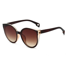 Load image into Gallery viewer, Luxury Modern Elegant Lady Sunglasses WIth Cat Eye Women Eyewear Plastic Frame Clear Lens With UV400 Protection