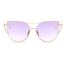 Load image into Gallery viewer, Luxury Vintage Modern Cat Eye Metal High Quality Frame With Miror Sunglasses For Women and Lady sunglasses With UV400 Protection