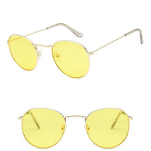 Load image into Gallery viewer, Leon Elegant Unisex Woman and Man Classic Round Sunglasses Designer Glasses Lady Round Luxury Retro Sunglasses With Vintage Mirror Oculos De Sol Gafas