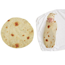 Load image into Gallery viewer, Modern Interesting Popular Pancakes Baby Blanket Flour Tortilla Swaddle Blanket Sleeping Swaddle Wrap Hat For Baby