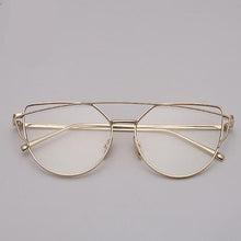 Load image into Gallery viewer, NEW Stevvex Designer Cat eye Sunglasses For Women and Ladies in Vintage Metal Reflective Glasse Mirror Retro Oculos De Sol Gafas Style With UV 400 Protection