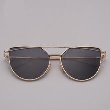 Load image into Gallery viewer, NEW Stevvex Designer Cat eye Sunglasses For Women and Ladies in Vintage Metal Reflective Glasse Mirror Retro Oculos De Sol Gafas Style With UV 400 Protection