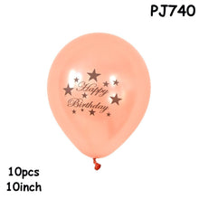 Load image into Gallery viewer, Luxury NEW High Quality Decor Ballons 10/20/30/40pcs Happy Birthday Balloon Latex Ballon Inflatable Birthday Party Decoration Baloons Anniversaire