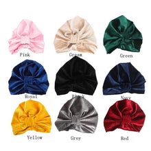 Load image into Gallery viewer, New Modern Baby Hat for Girls Autumn Winter Baby Cap Turban Great for Photography Props Elastic Infant Design