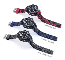Load image into Gallery viewer, Orange Modern Sport Waterproof 50M Men Watches With LED Digital Display In Military Armi Relogio Masculino Style