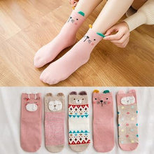Load image into Gallery viewer, 5pairs 100% Cotton Unisex Baby Socks for Girls&boys Children Soft Winter Cute Cartoon Socks Set For Baby
