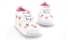 Load image into Gallery viewer, Baby Girl Shoes White Lace Soft Shoe Prewalker Walking Toddler Kids Shoes First Walker