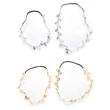 Load image into Gallery viewer, Luxury Modern Gold Silver Leaves Hairbands Summer Hair Accessories Bridal Trendy Jewelry For Mother and Daughter