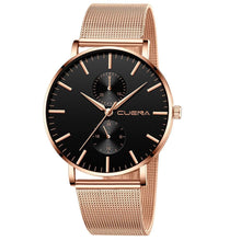 Load image into Gallery viewer, Luxury Unisex Classic Casual Metal Watch Stain Steall Watch Waterproof Watch In Elegant Luxury Modern Style