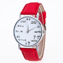 Load image into Gallery viewer, Ladies Watch Fashion Math Function Pattern Leather Band Alloy Analog Quartz Vogue Watches Wrist Watches For Women Ladies and Girls