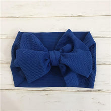 Load image into Gallery viewer, Modern retro Vintage Baby and Mom Textured Headwrap Pre-tied Turban Headband Bow Super Soft and Stretchy Hair Bows Kids Accessories for Girls and Moms