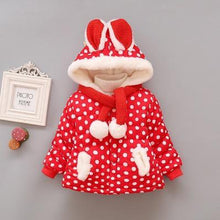 Load image into Gallery viewer, Luxury Newborn Children Plus Cute Hooded Cotton Jacket Infant Clothing for Baby Girls In Elegant Colorful Design For Winter