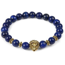 Load image into Gallery viewer, Modern Leopard Tiger Eye Lion Head Elegant Bracelet Owl Buddha Bead Luxury Bracelets Bangles Skull Charm Natural Stone Bracelet Yoga Jewelry For Men And Women