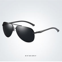 Load image into Gallery viewer, Luxury Aluminium Magnesium Men's Sports Driving Polarized Sunglasses With Stanless Steel Frame Ultra Light Men Glasses In Aviation Pilot Style With UV400 Protection