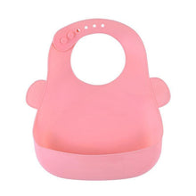 Load image into Gallery viewer, Bibs Waterproof Silicone Feeding Baby Saliva Towel Newborn Cartoon Aprons Baby Bibs Adjustable