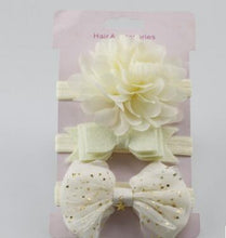Load image into Gallery viewer, Handmade Vintage Retro Baby Elastic flower Headband Bowknot Hairband Toddler Infants For Baby