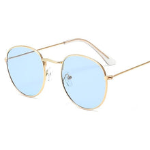 Load image into Gallery viewer, Luxury Leon Classic Small Round Unisex Sunglasses For Women and Men Mirror Sun Glasses Vintage Style With UV400 Protection