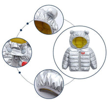 Load image into Gallery viewer, Modern Jacket Autumn Winter Baby Girls Jacket For Baby Coat Kids Warm Hooded Outerwear For Baby Boys Clothes Newborn Jacket