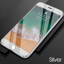 Load image into Gallery viewer, 10D Curved Edge Aluminum Alloy Tempered Glass for iPhone X XS MAX 11 12 Pro Max mini 6 6S 7 8 Plus Full Cover Screen Protector Titanium Alloy Metal Edge Full Coverage Front Tempered Glass Screen Protector for iPhone