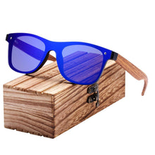 Load image into Gallery viewer, Luxury Elegent Polarized Wood Sun glass Sports Eyewear Square Sunglasses For Women and Men With UV400 Protection