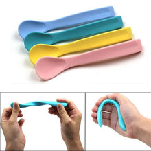 Load image into Gallery viewer, Baby Soft Flexible Silicone Spoon Food Grade Baby Feeding Spoons Safety Tableware Infant Learning Spoons For Boys And Girls