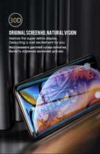 Load image into Gallery viewer, 30D Full Cover Protective Glass On For iPhone 11 12 13 14Pro MAX Screen Protector For iPhone11 12 X XR XS MAX 7 8 Tempered Glass 9H Full Coverage Screen Tempered Glass Protector Guard for iPhone