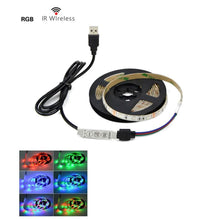 Load image into Gallery viewer, STEVVEX USB Power LED Light lamp With RGB Flexible Tape TV Back Lighting RGB Book light Bulb TV Background Decor Lighting Ribbon desk decor tape Strings 1M 2M 3M 4M 5M